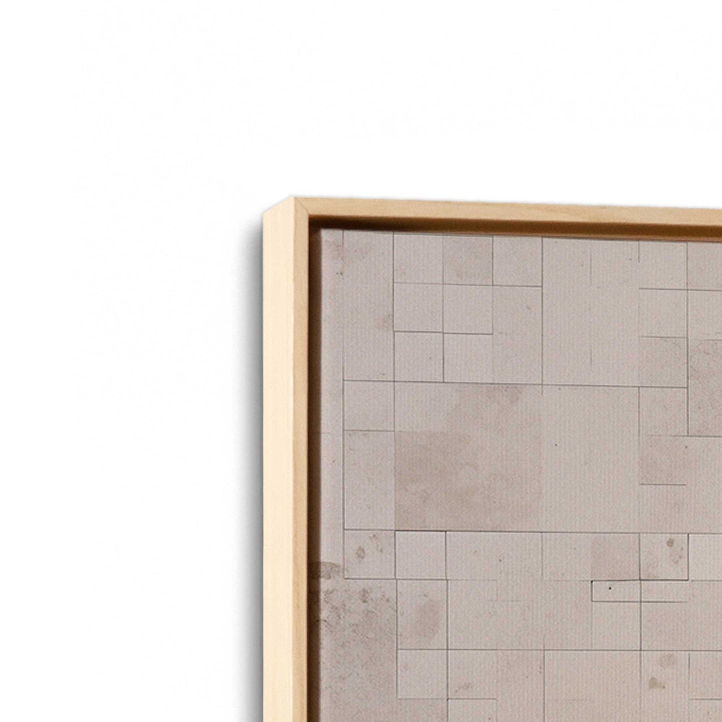 Subtle Gridscape Canvas Print, Set of 2