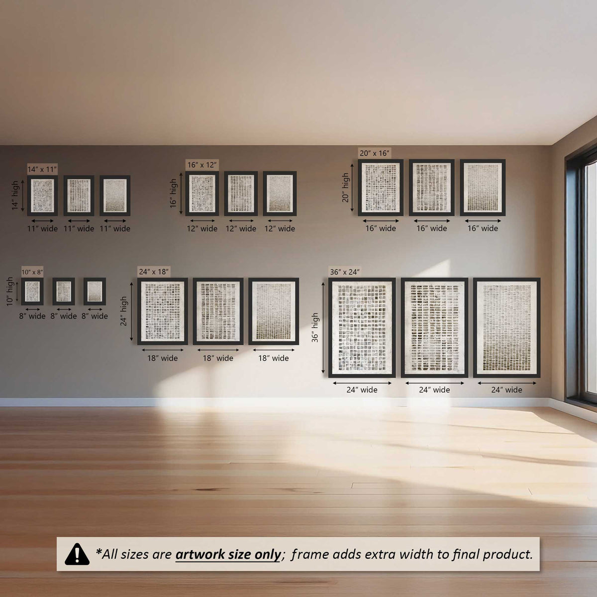 Soft Grid Set of 3 At Prints