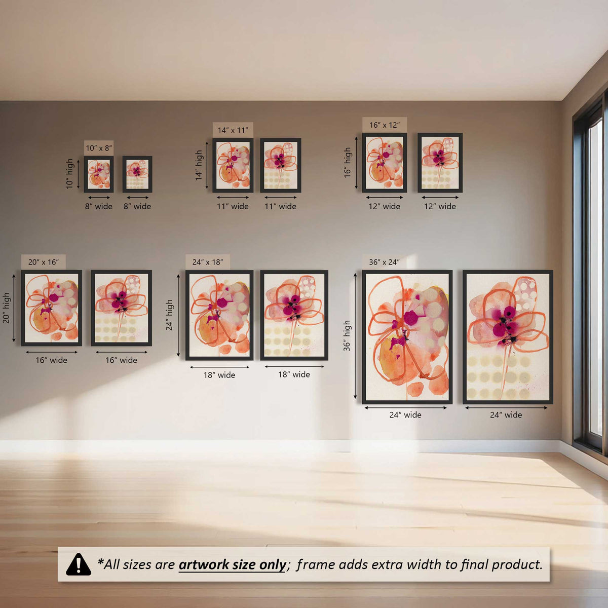 Pretty Pop Blooms Set of 2 At Prints