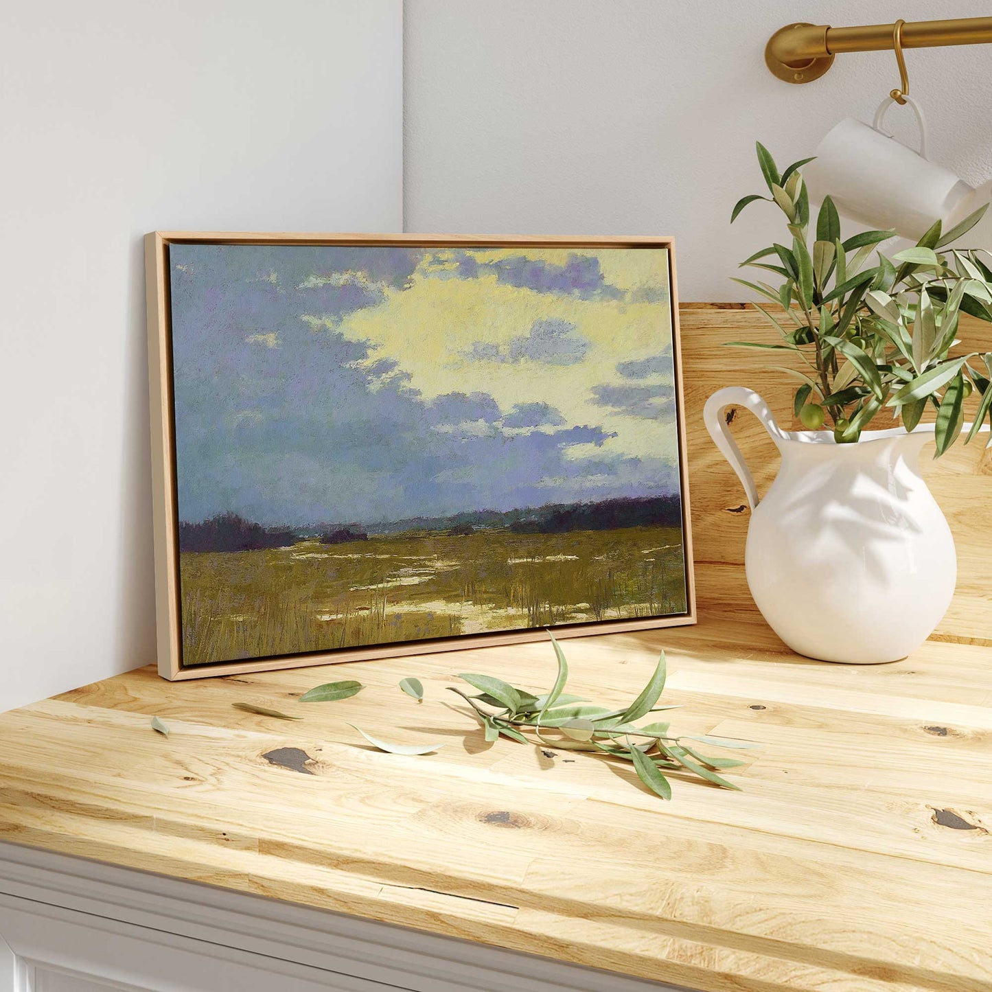 Moody Marshland Canvas Print