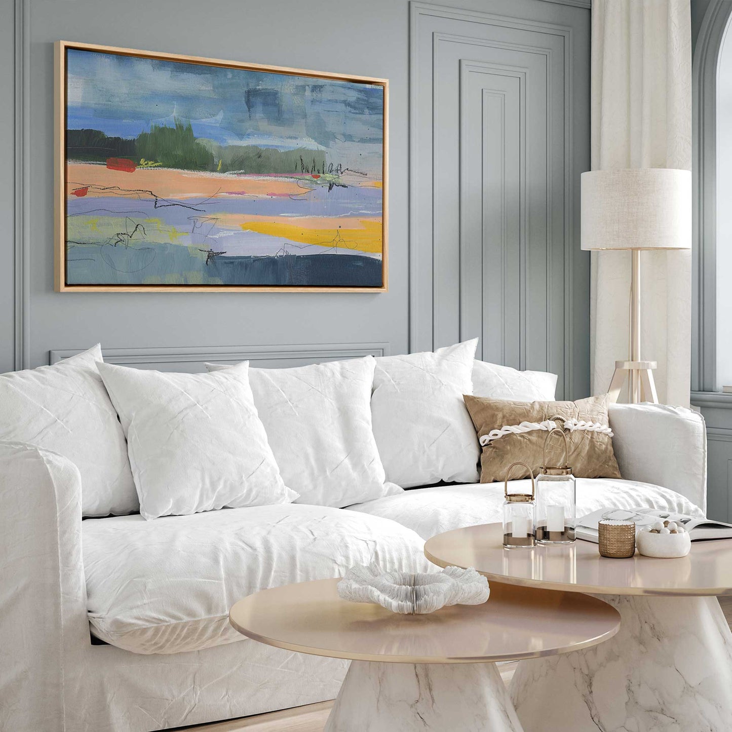Abstract Beachfront II Canvas Print