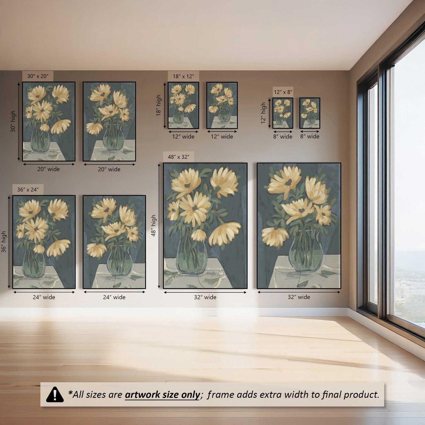 Sunny Bloom Bash, Set of 2 Canvas Prints