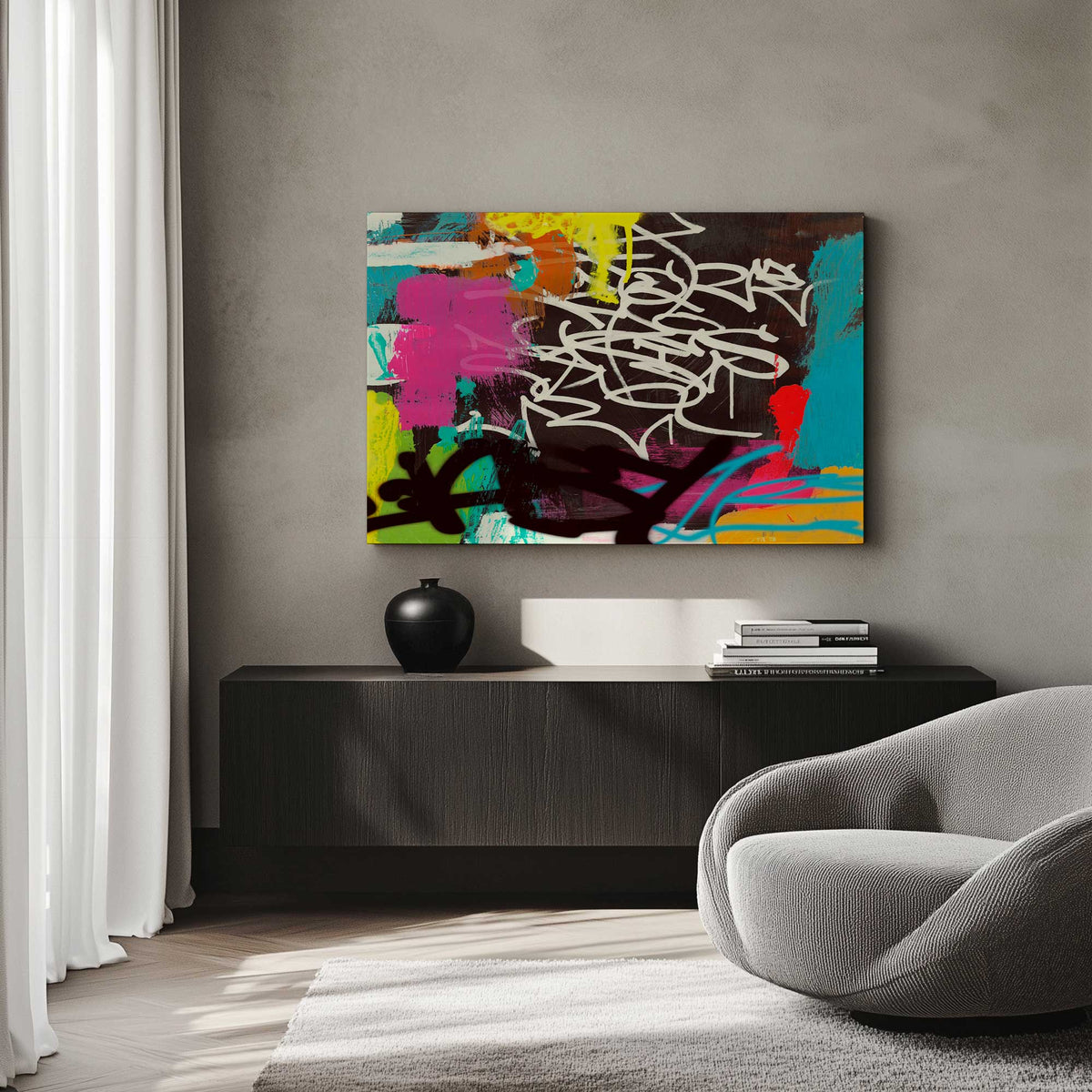 Picture of art in a room