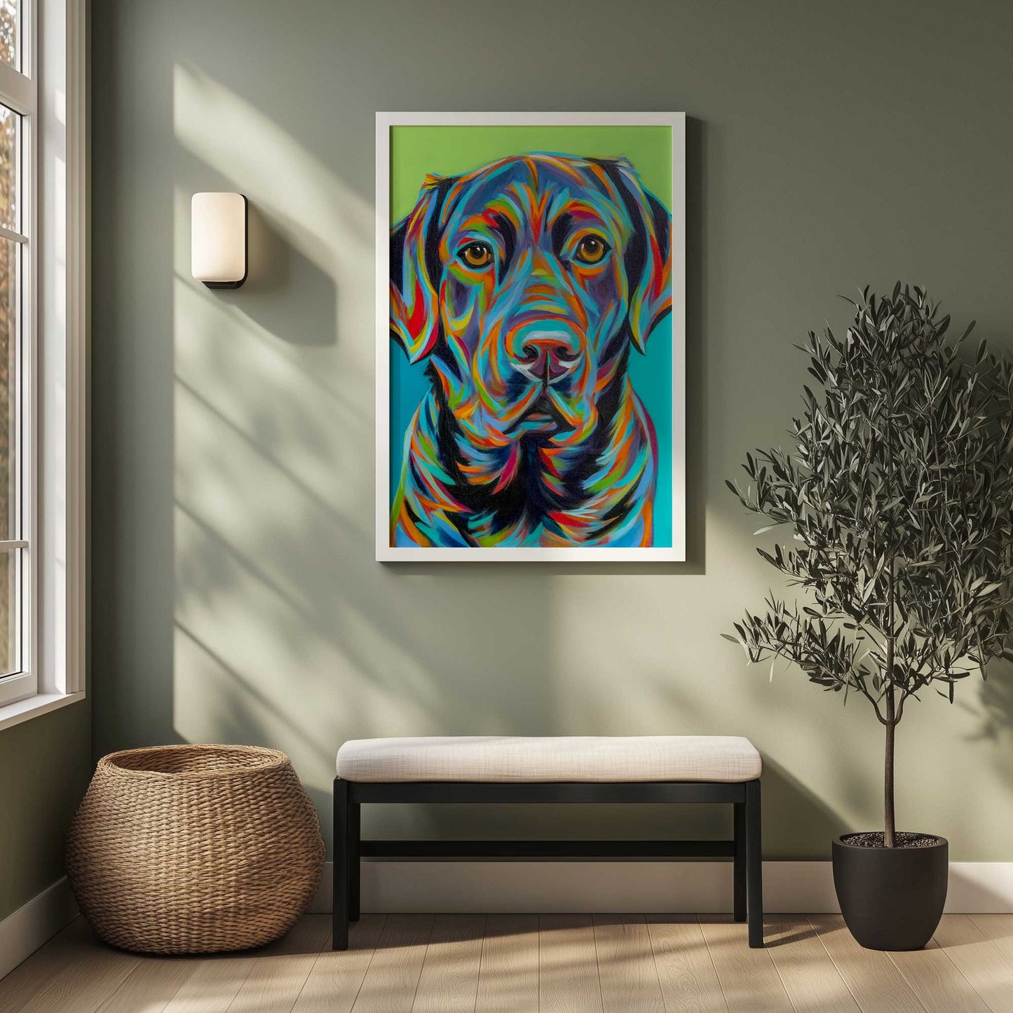 Picture of art in a room