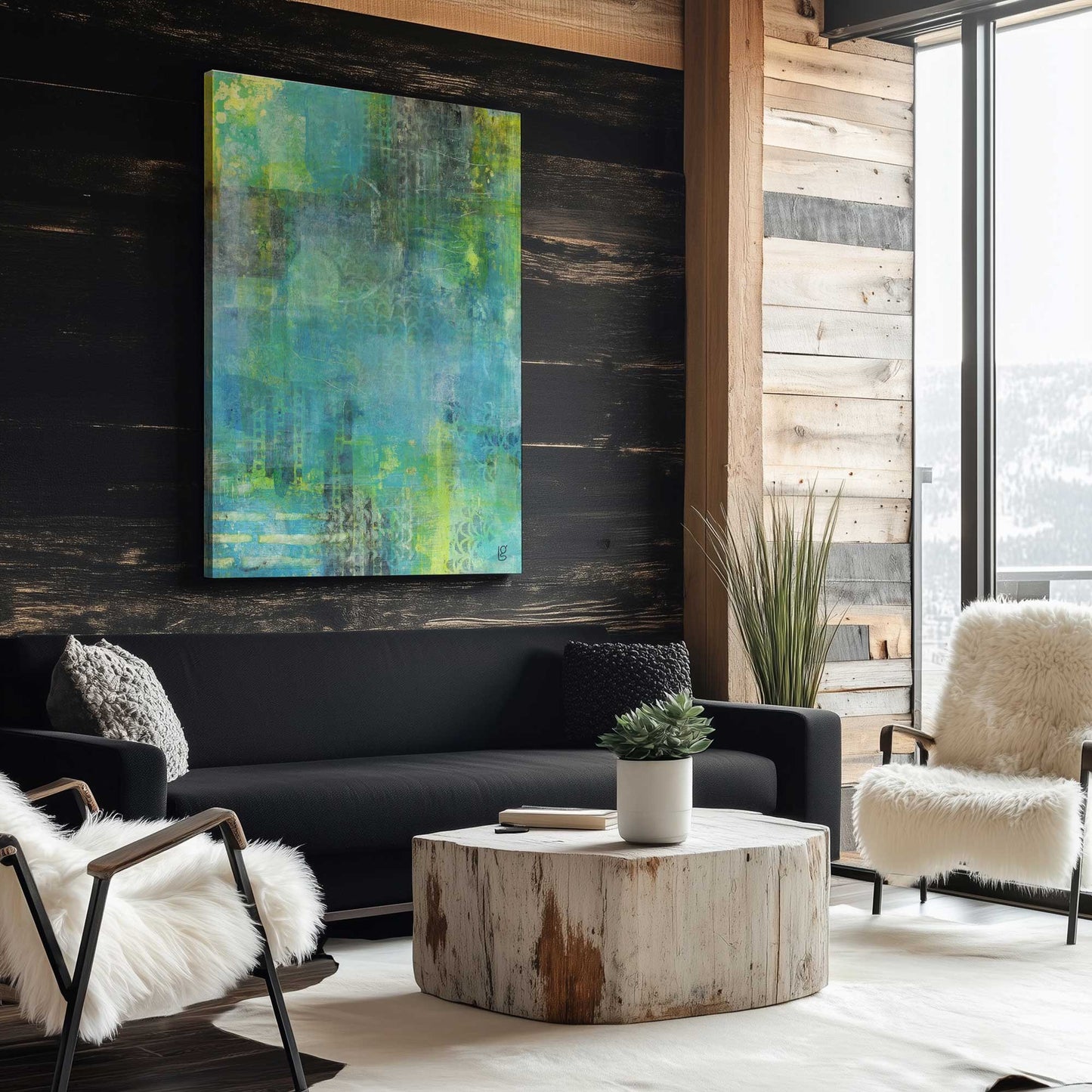 Picture of art in a room