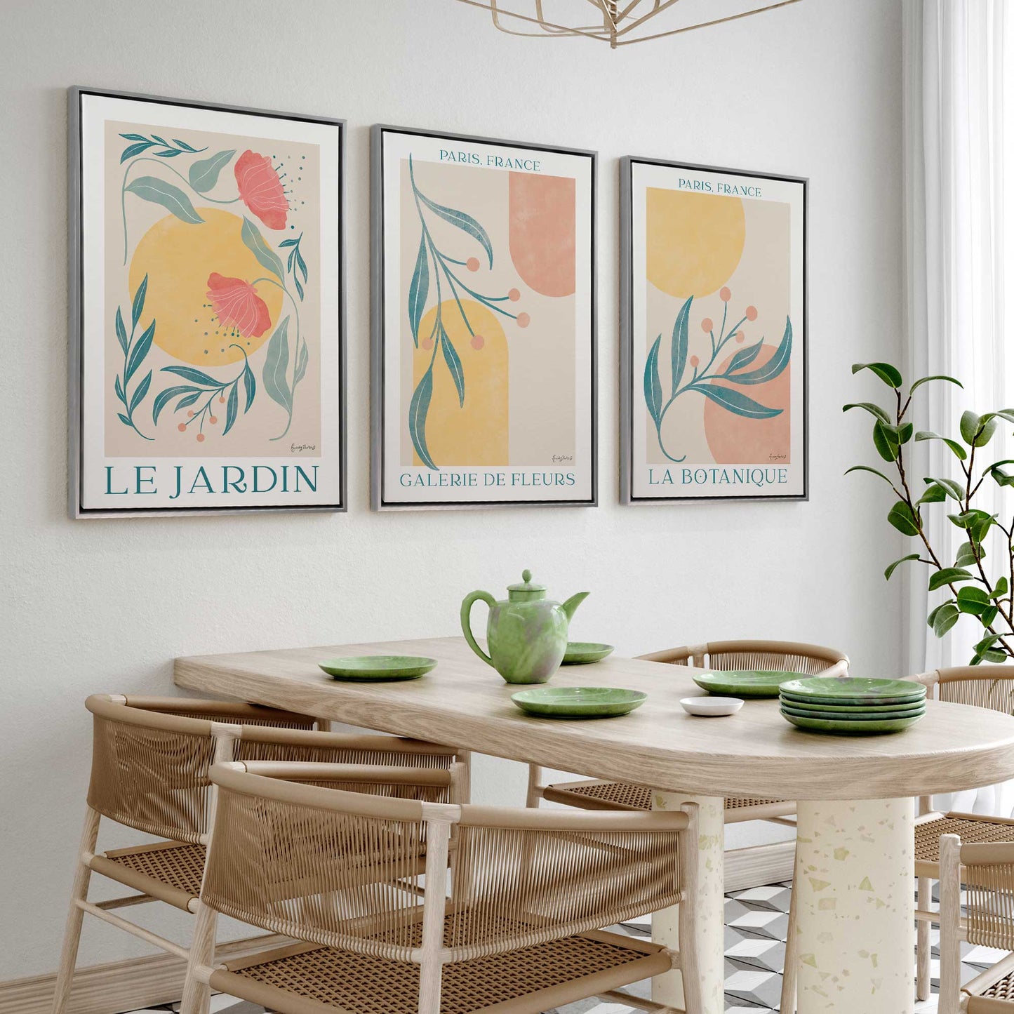 Garden Glow Canvas Print, Set of 3