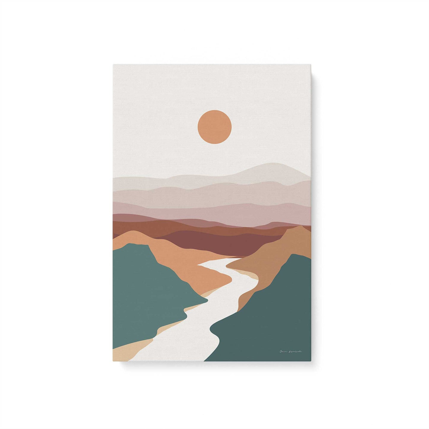 Desert River Dreams Trio Canvas Print, Set of 3