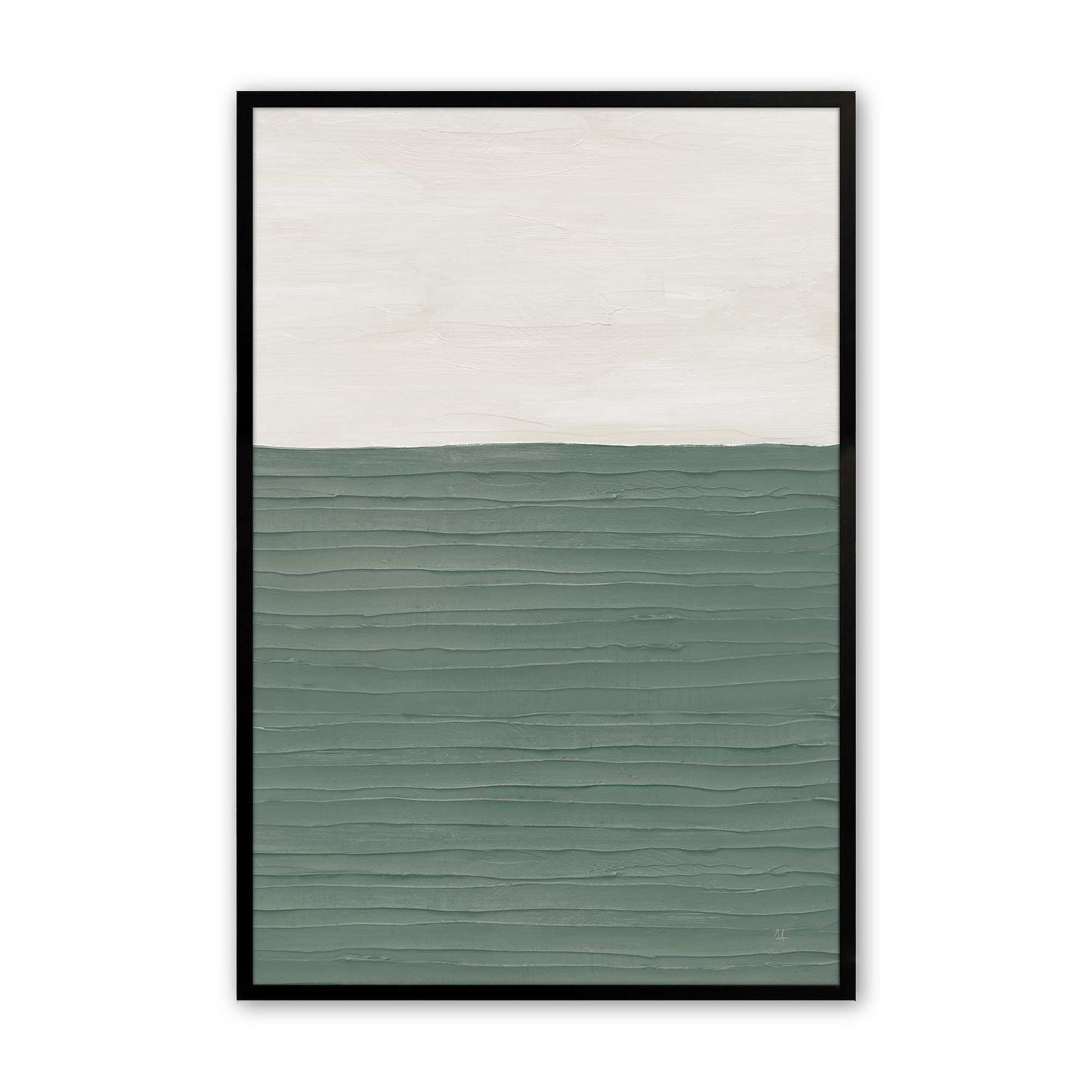 Modern Green Zen Art Print, Set of 2