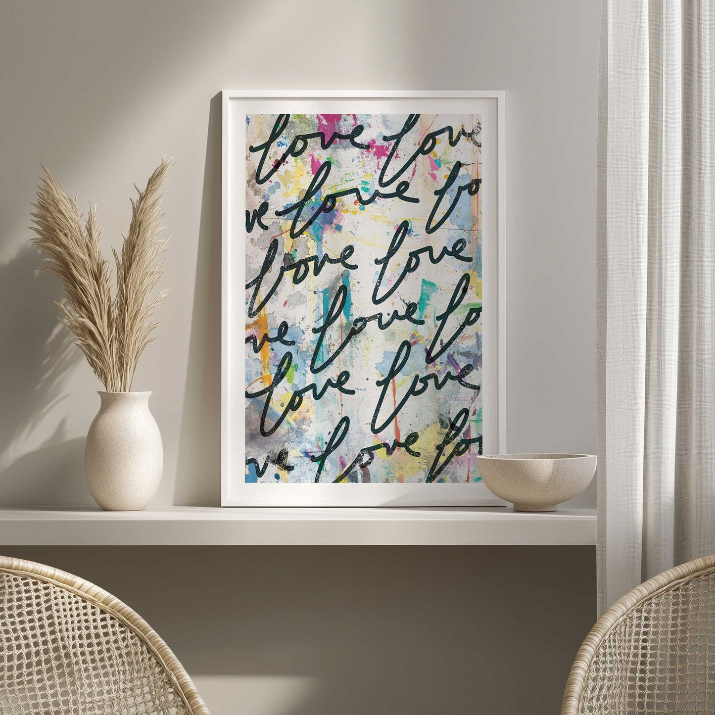 Picture of art in a room