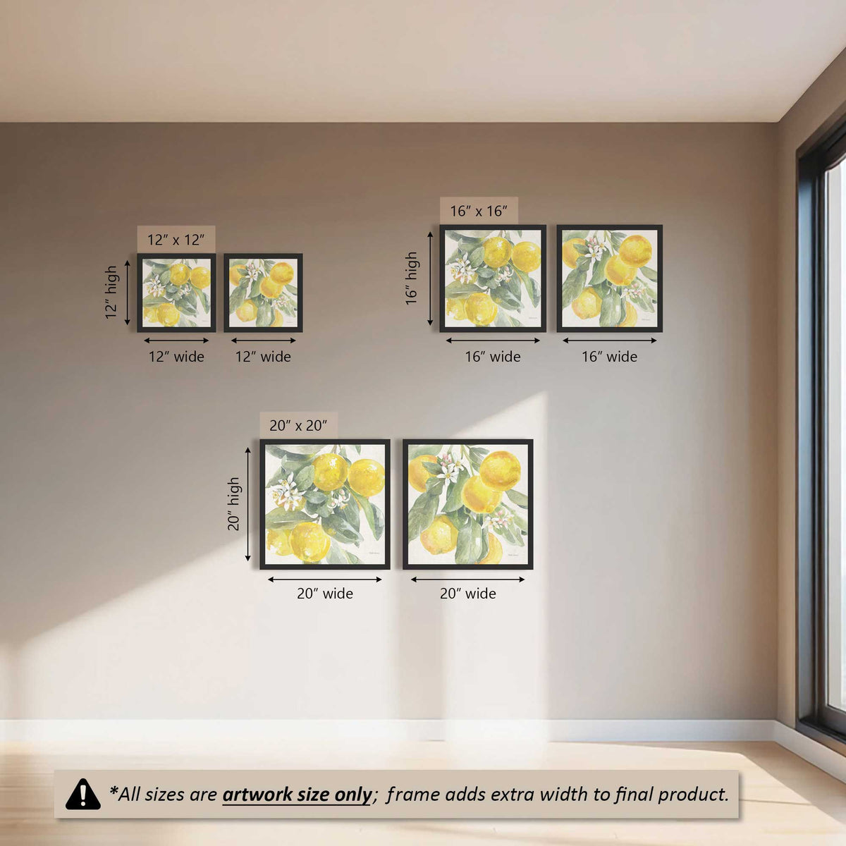 Lemon Grove Glow Set of 2 Art Prints