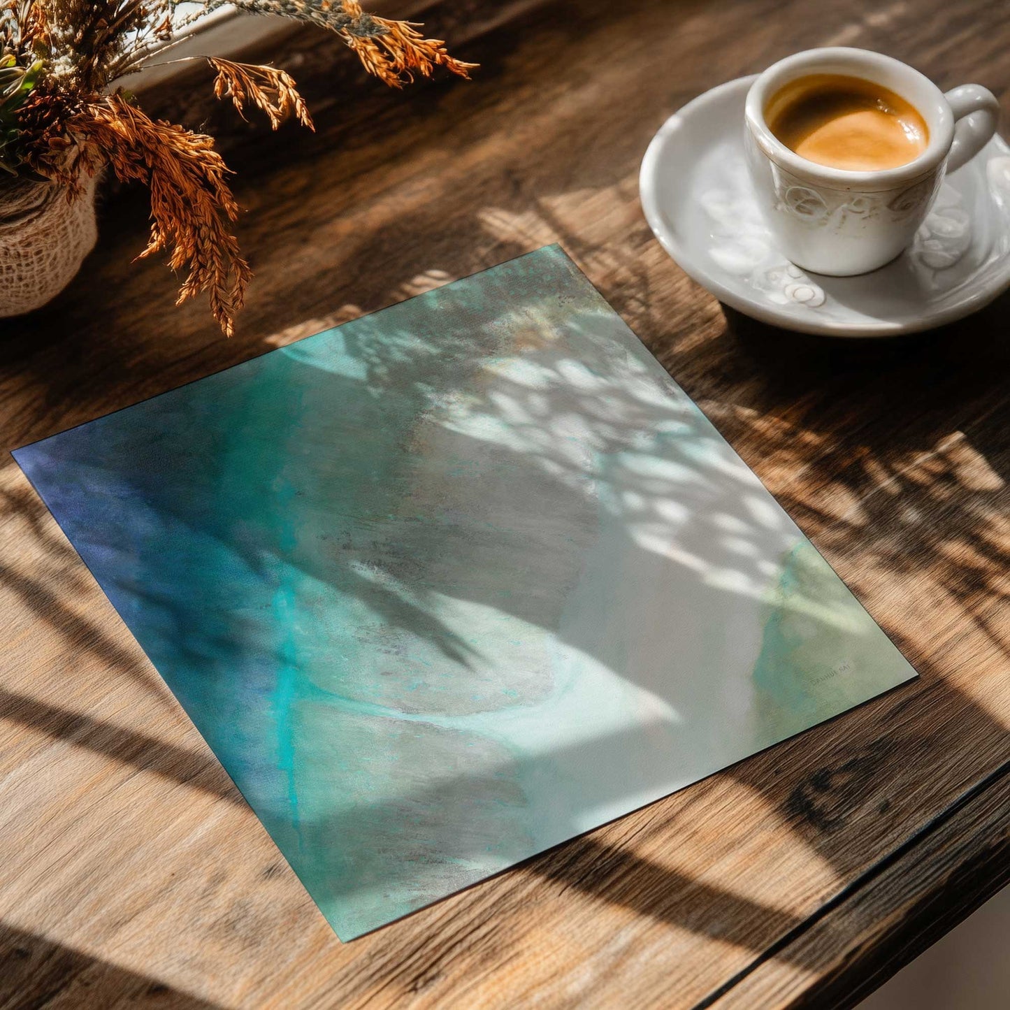Aqua Drift Art Print