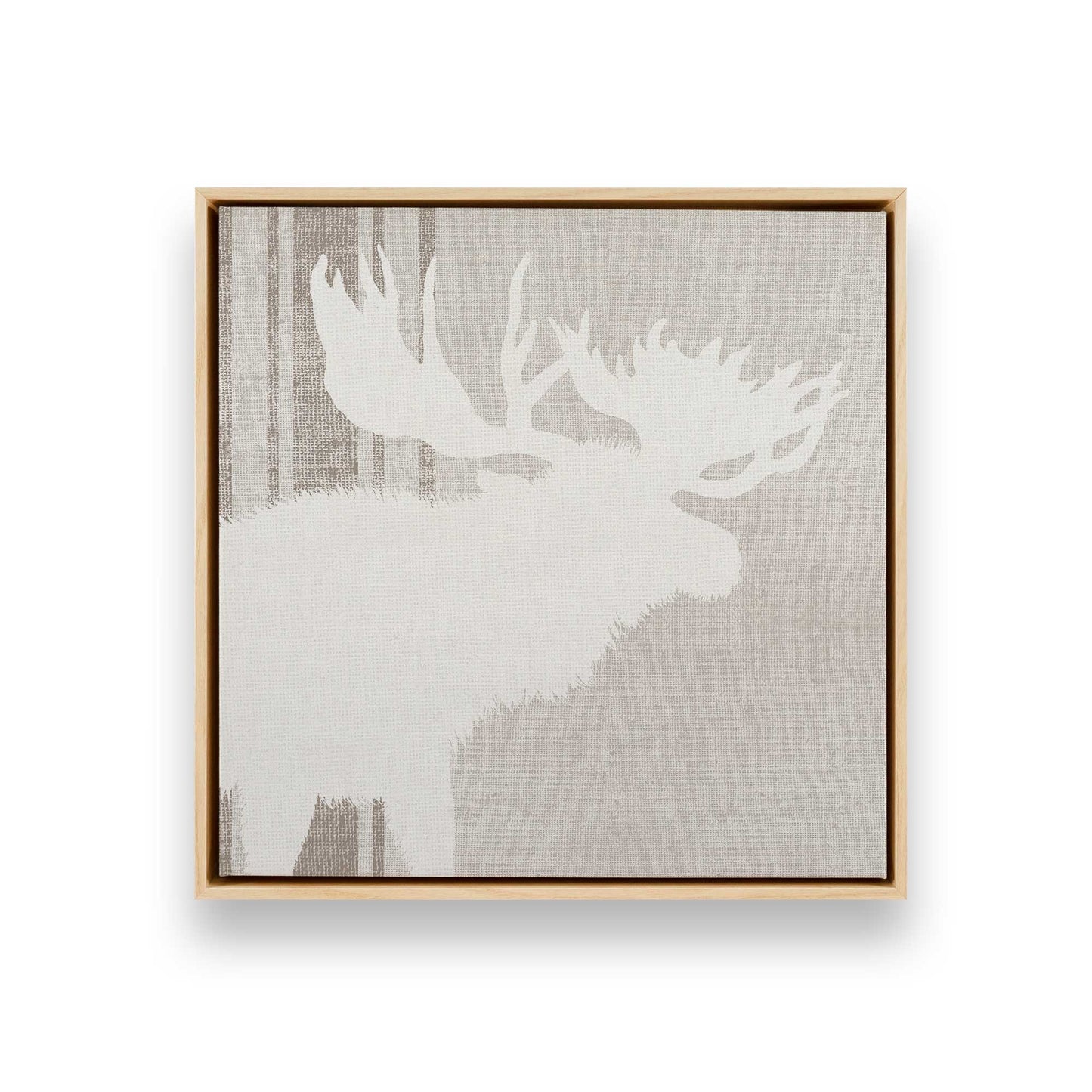 Antlered Silhouettes, Set of 4 Canvas Prints