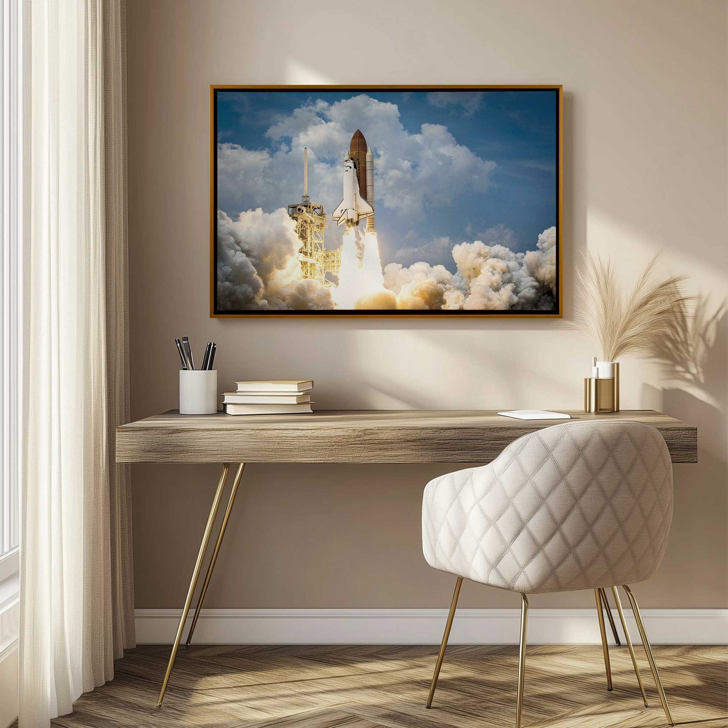 Picture of art in a room