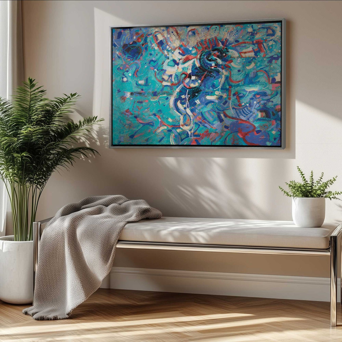 Picture of art in a room