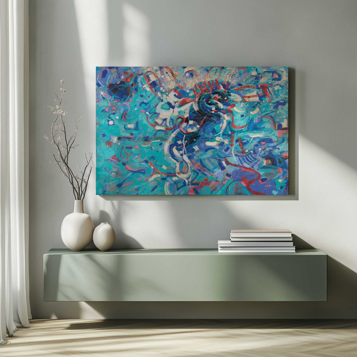 Picture of art in a room