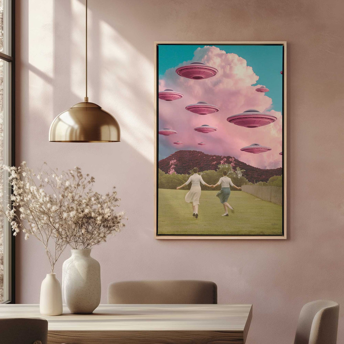 Picture of art in a room