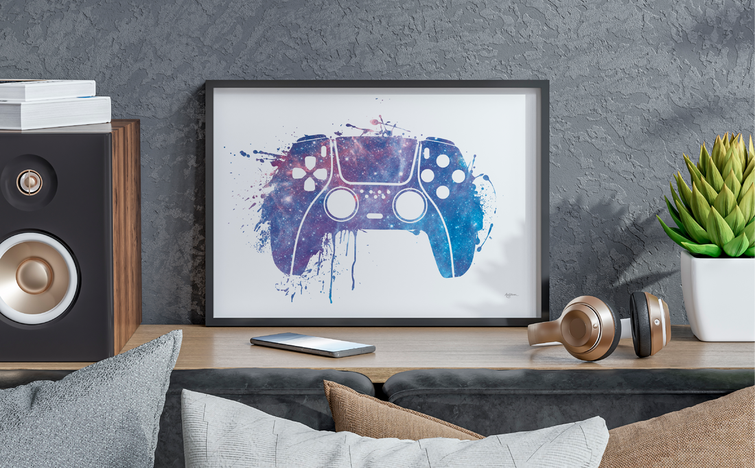 Wall Art With Video Game Art Vibes for MAR10 Day