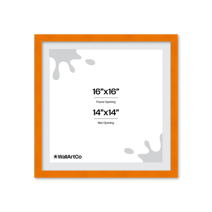The Head Turner - Orange Picture Frame