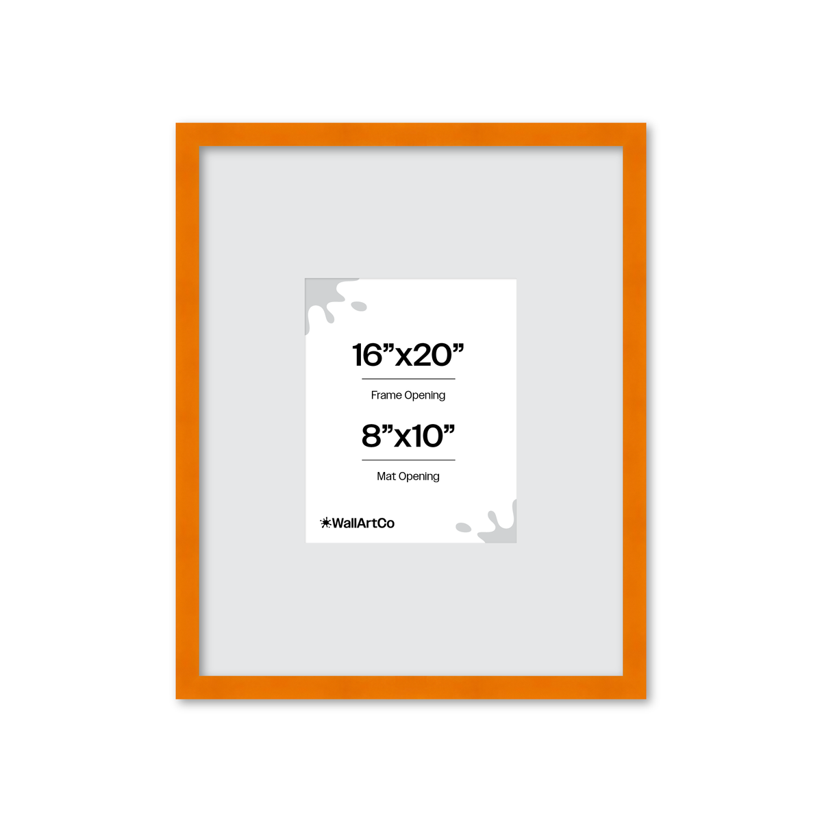 The Head Turner - Orange Picture Frame