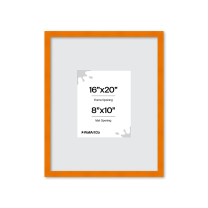 The Head Turner - Orange Picture Frame