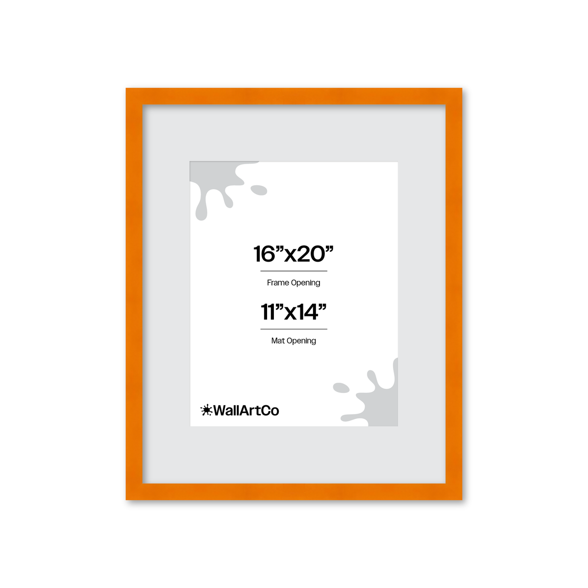 The Head Turner - Orange Picture Frame