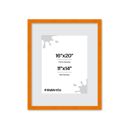 The Head Turner - Orange Picture Frame