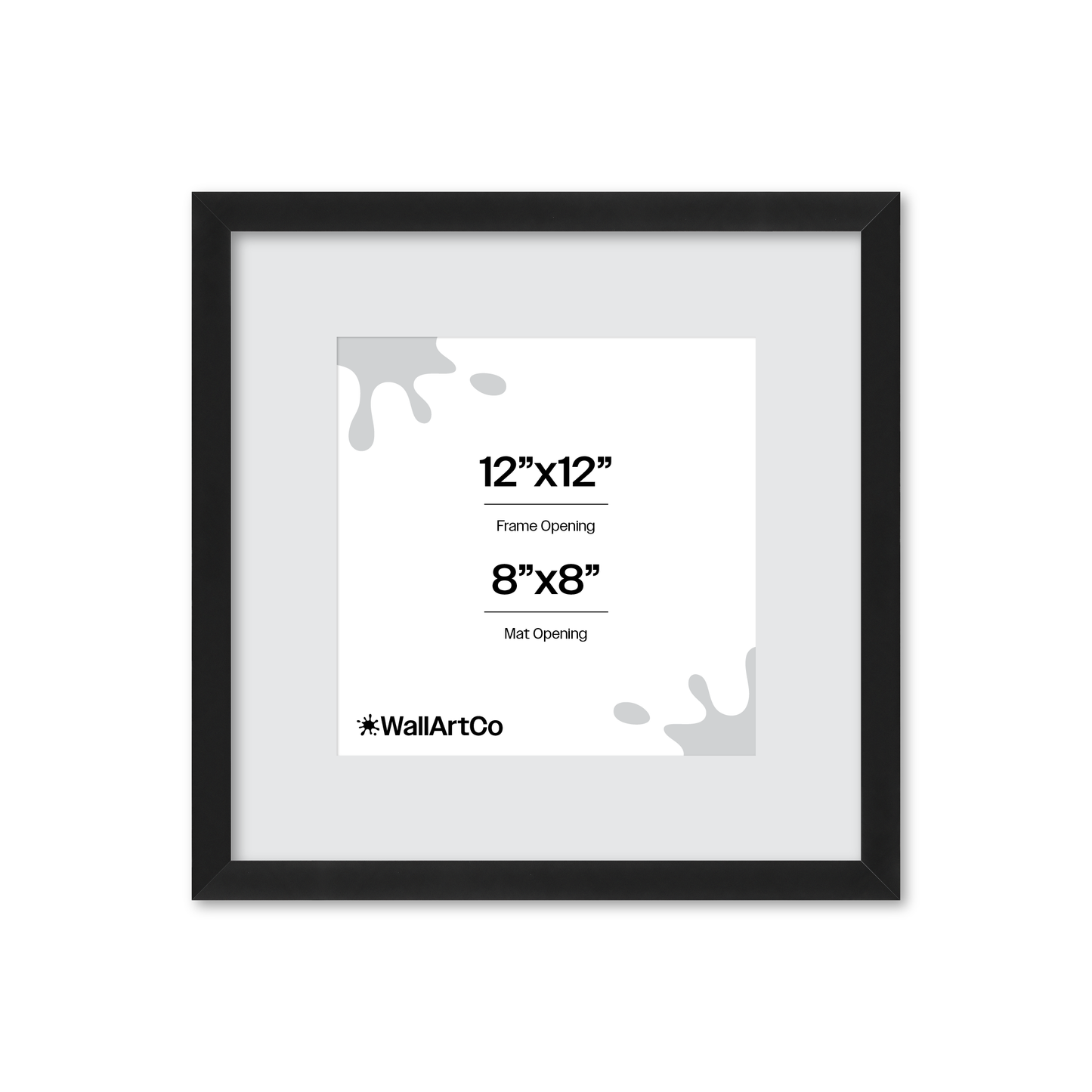 12" x 12" Espresso Manhattan Wall Frame