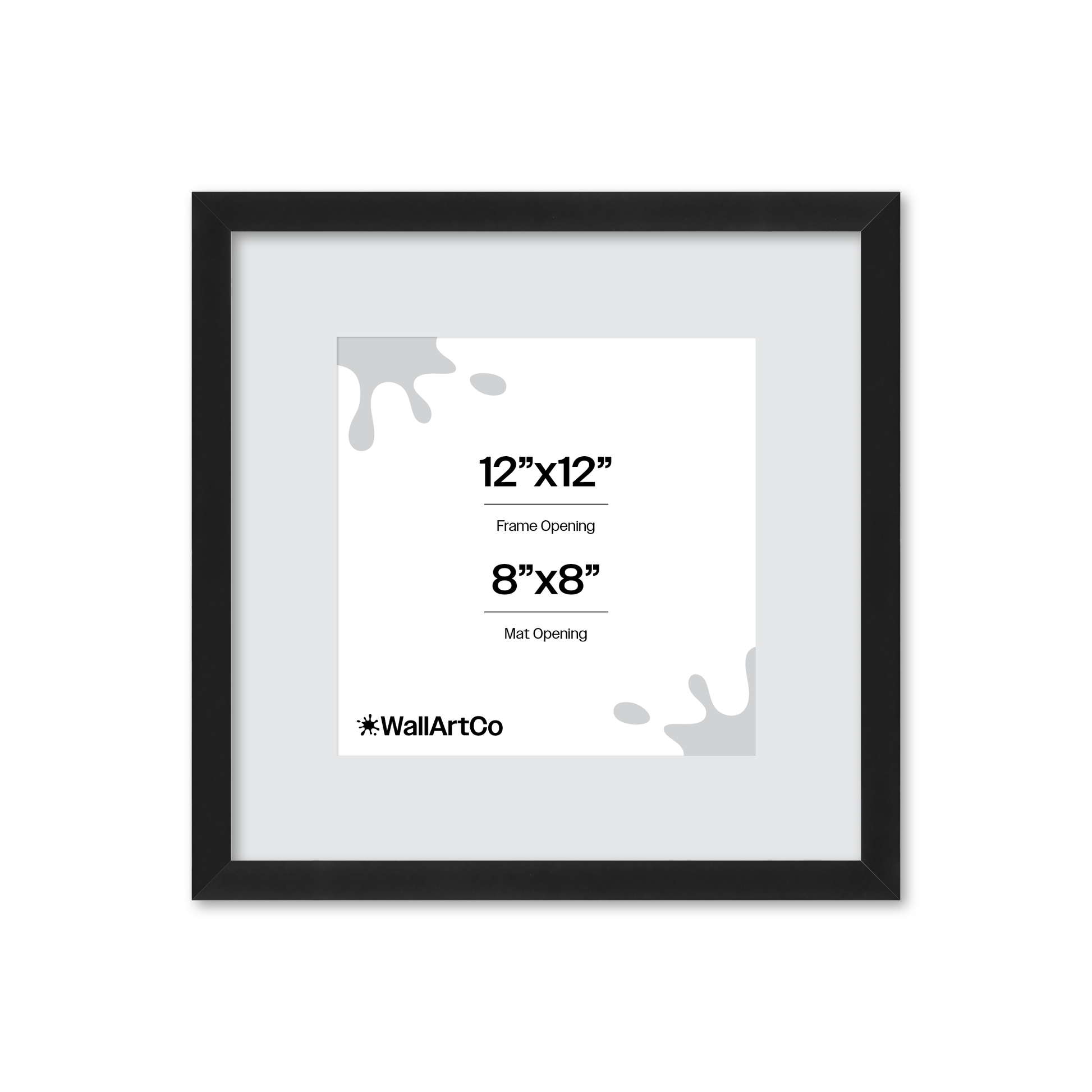 12" x 12" Espresso Manhattan Wall Frame