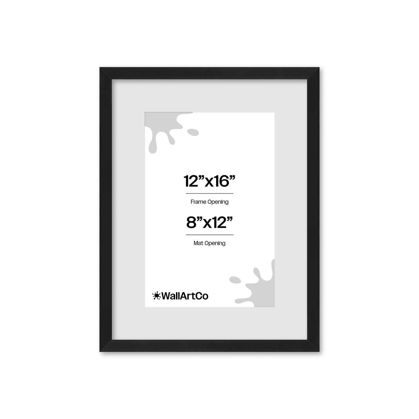 12" x 16" Espresso Manhattan Wall Frame
