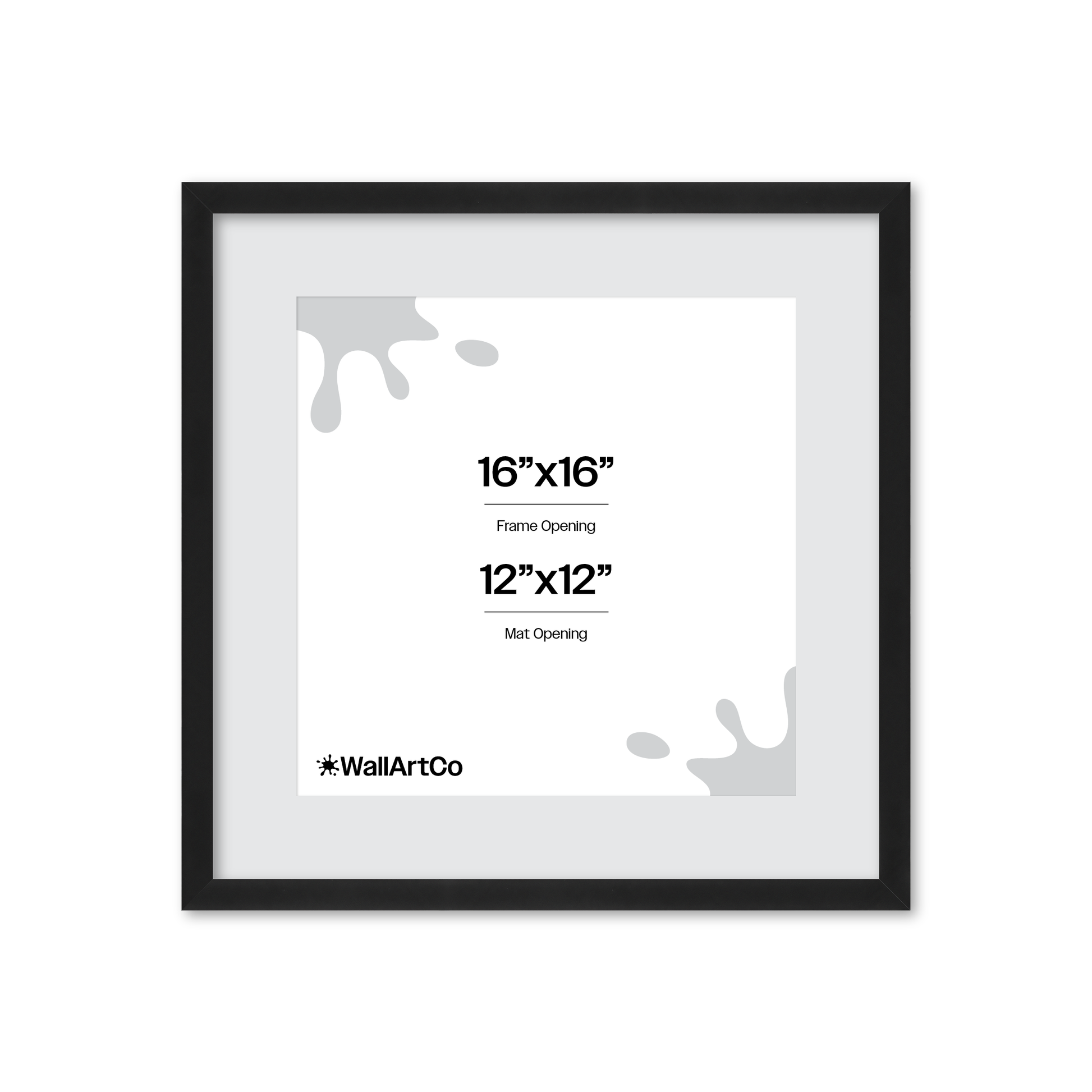 16" x 16" Espresso Manhattan Wall Frame