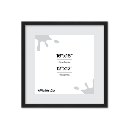 16" x 16" Espresso Manhattan Wall Frame