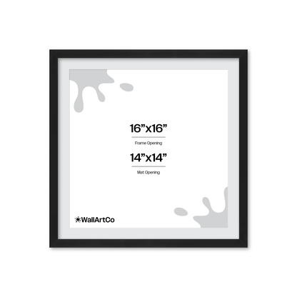 16" x 16" Espresso Manhattan Wall Frame