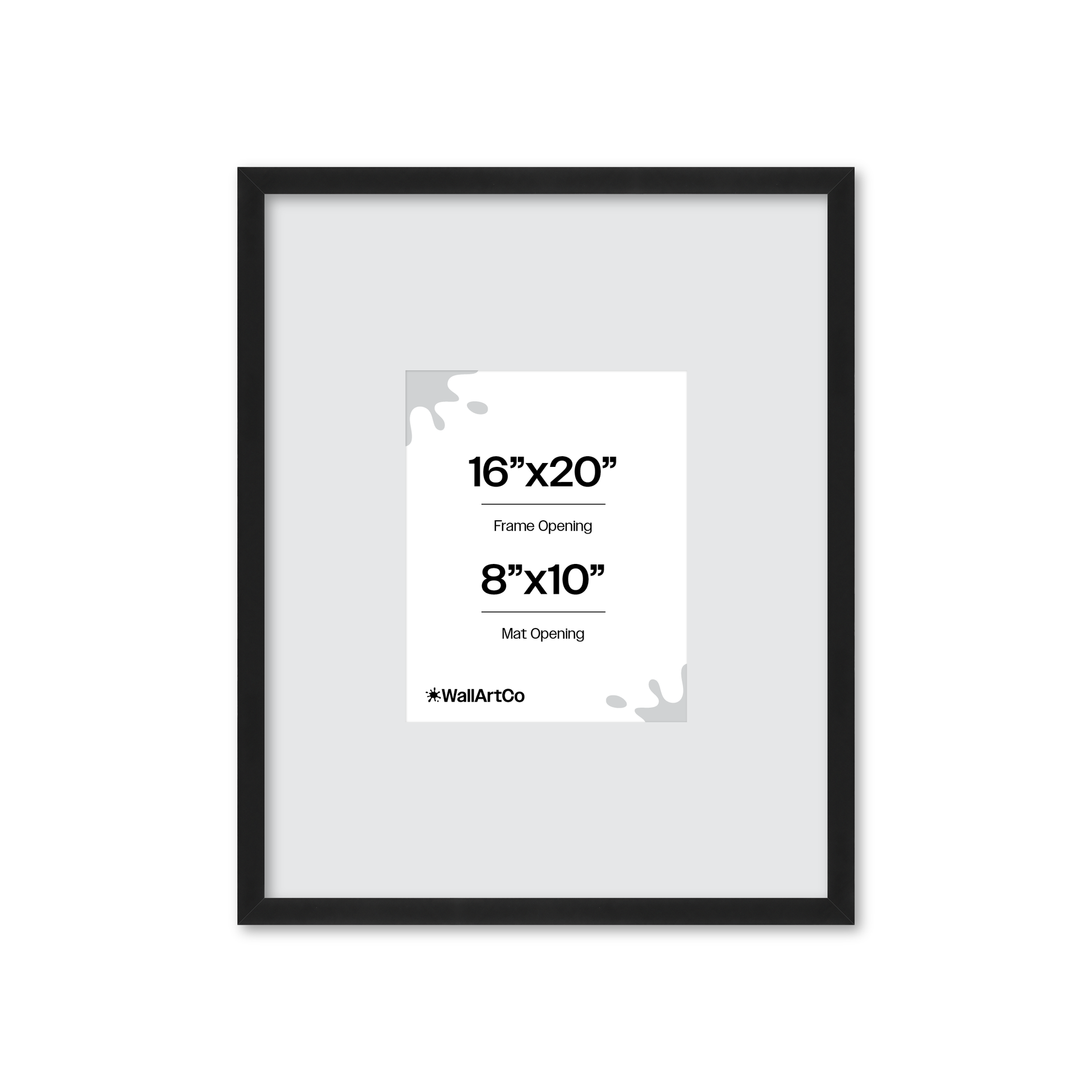 16" x 20" Espresso Manhattan Wall Frame