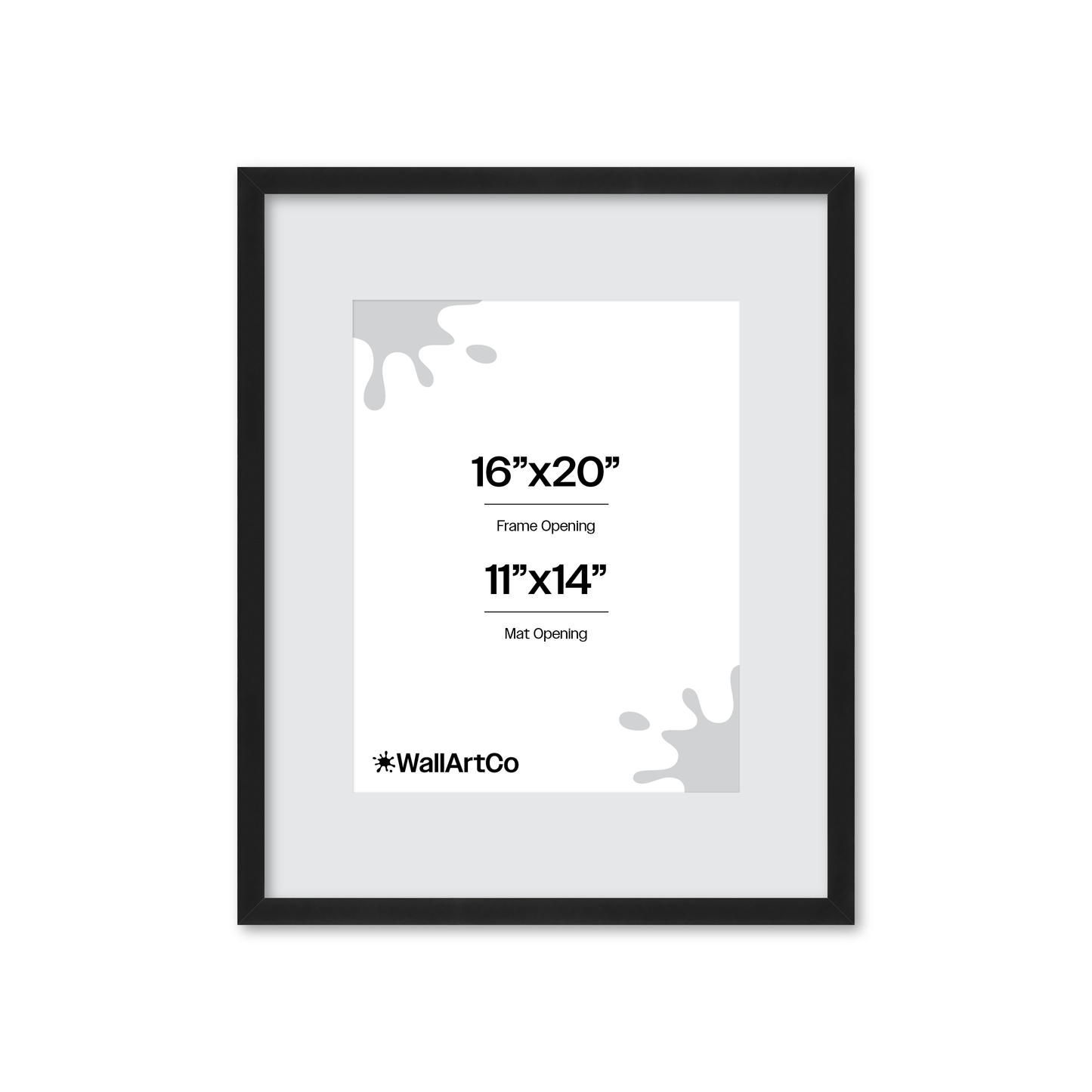 16" x 20" Espresso Manhattan Wall Frame
