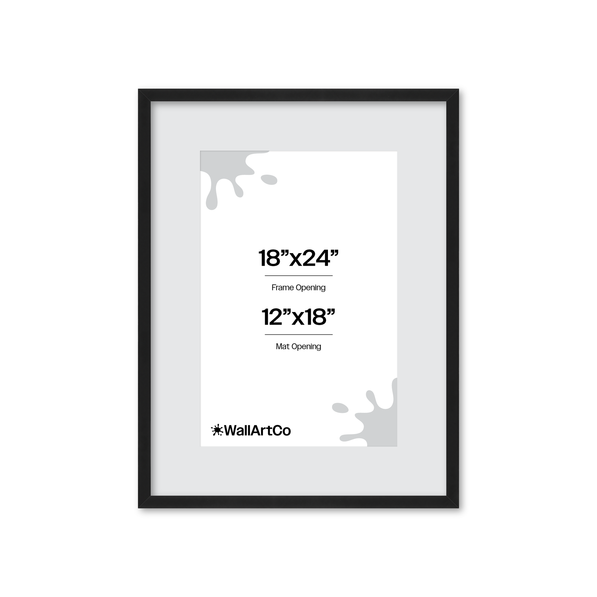 18" x 24" Espresso Manhattan Wall Frame