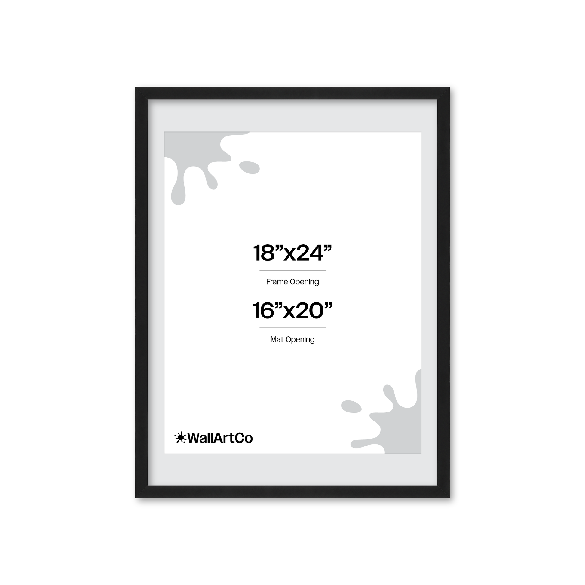18" x 24" Espresso Manhattan Wall Frame
