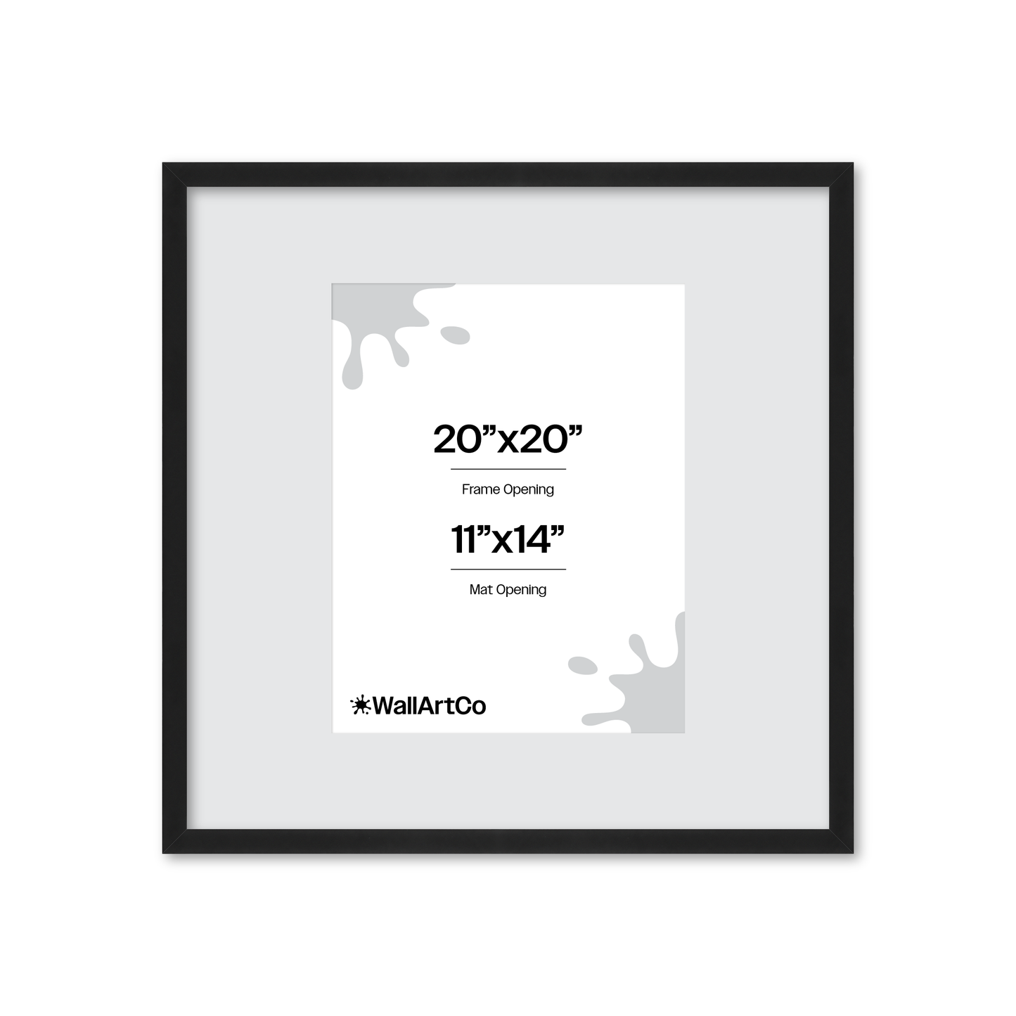 20" x 20" Espresso Manhattan Wall Frame