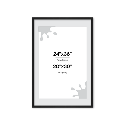 24" x 36" Espresso Manhattan Wall Frame