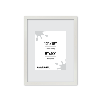 12" x 16" White Lacquer Manhattan Wall Frame