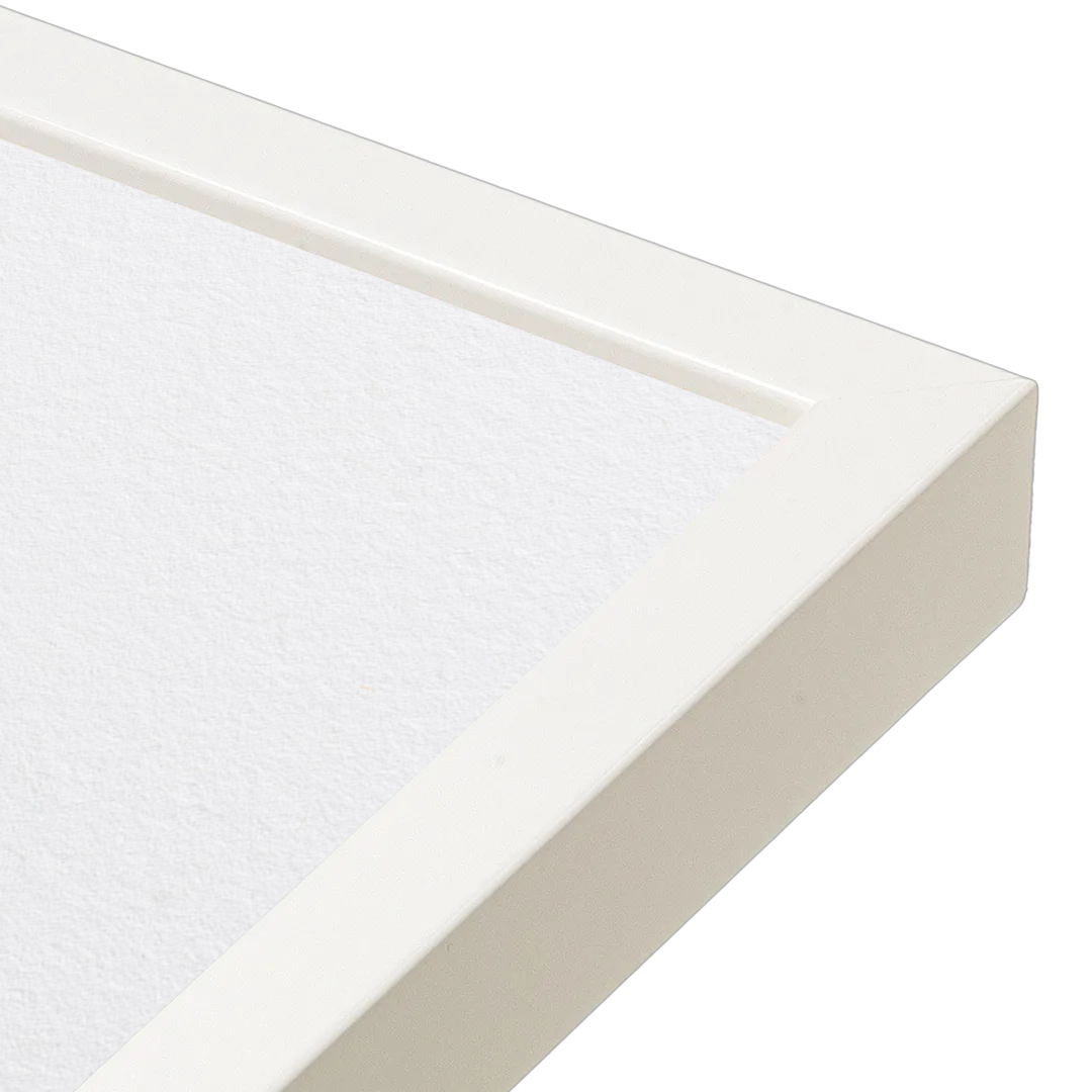 corner of the White Lacquer Manhattan Wall Frame