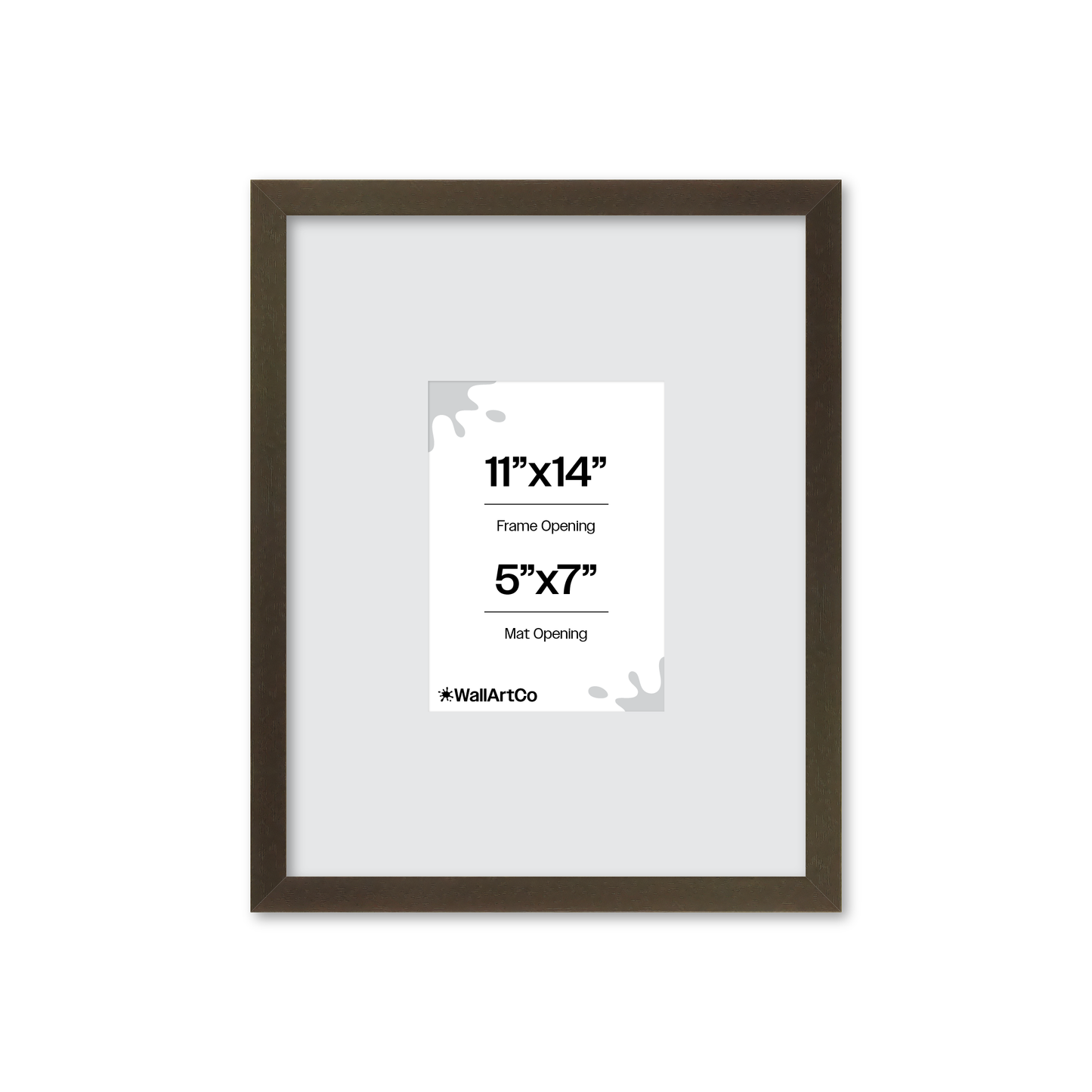 11" x 14" Brown Manhattan Wall Frame