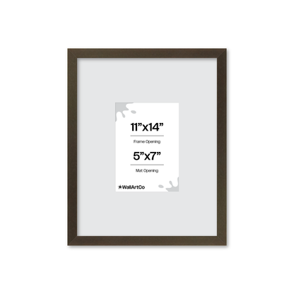 11" x 14" Brown Manhattan Wall Frame