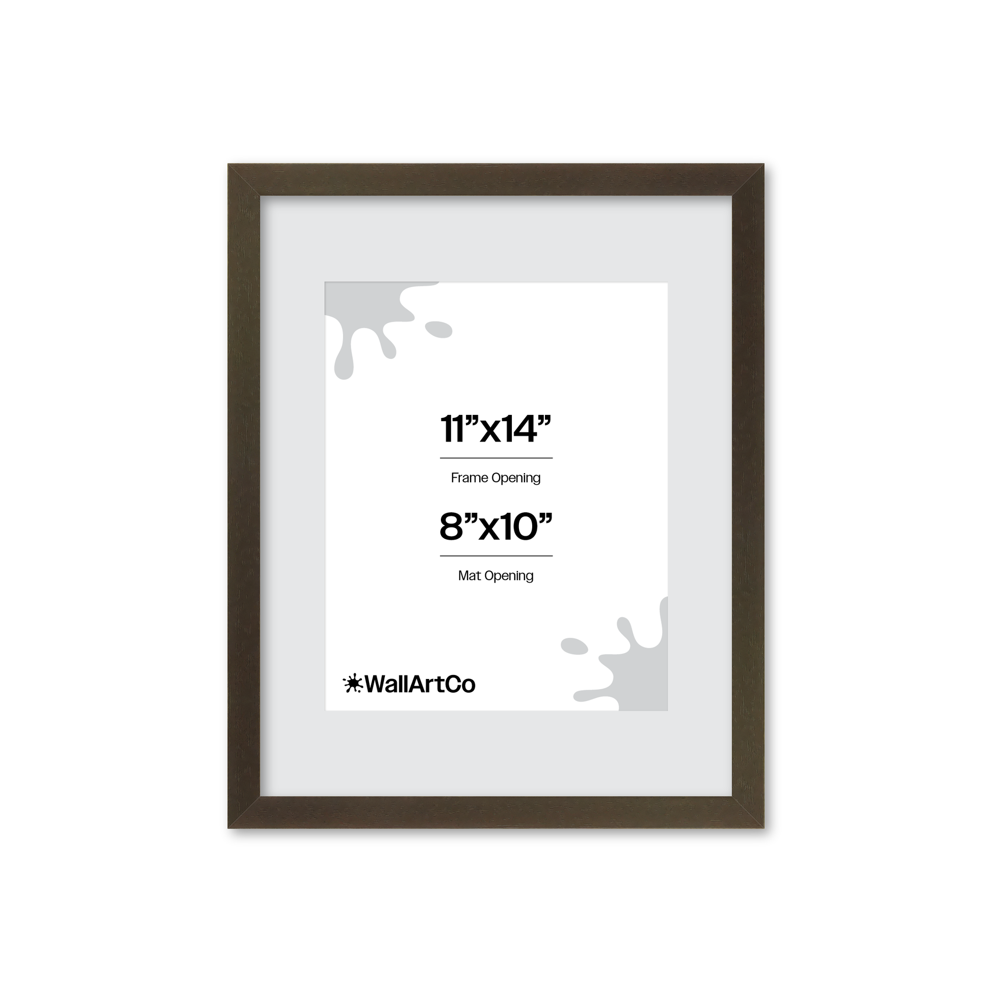 11" x 14" Brown Manhattan Wall Frame