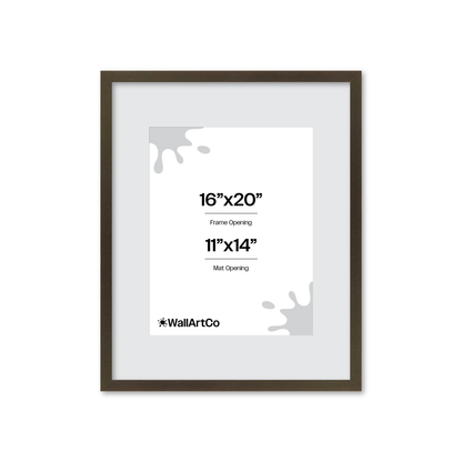 16" x 20" Brown Manhattan Wall Frame