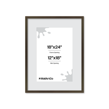 18" x 24" Brown Manhattan Wall Frame