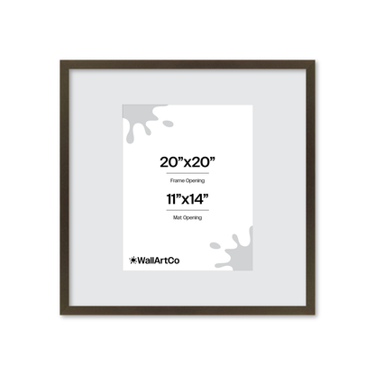 20" x 20" Brown Manhattan Wall Frame