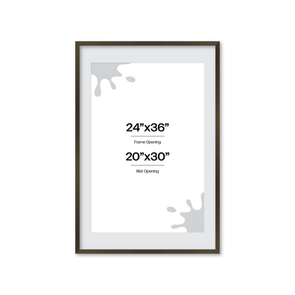 24" x 36" Brown Manhattan Wall Frame