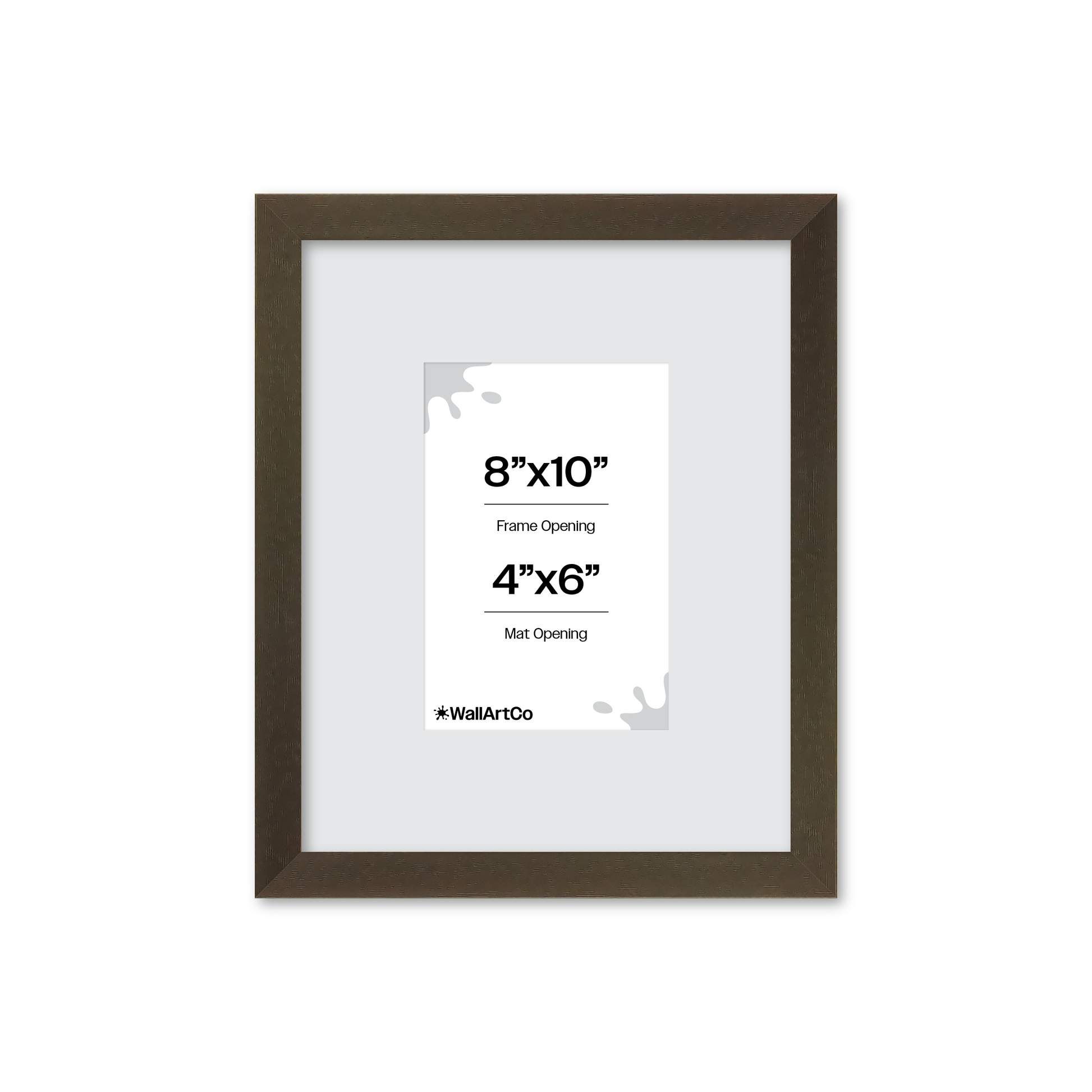 8" x 10" Brown Manhattan Wall Frame