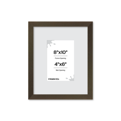 8" x 10" Brown Manhattan Wall Frame