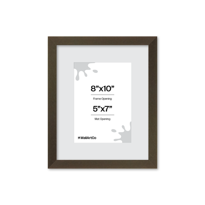 8" x 10" Brown Manhattan Wall Frame